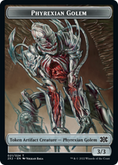 Saproling // Phyrexian Golem Double-sided Token [Double Masters 2022 Tokens] | Event Horizon Hobbies CA