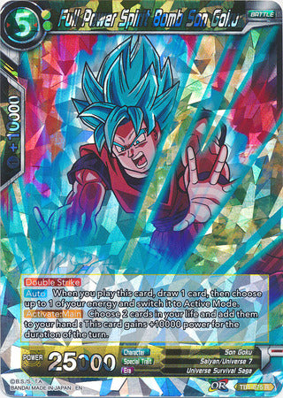 Full Power Spirit Bomb Son Goku (Shatterfoil) (TB1-075) [Dragon Brawl] | Event Horizon Hobbies CA