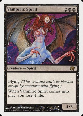 Vampiric Spirit [Eighth Edition] | Event Horizon Hobbies CA