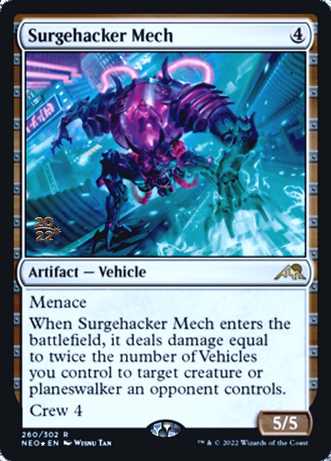 Surgehacker Mech [Kamigawa: Neon Dynasty Prerelease Promos] | Event Horizon Hobbies CA