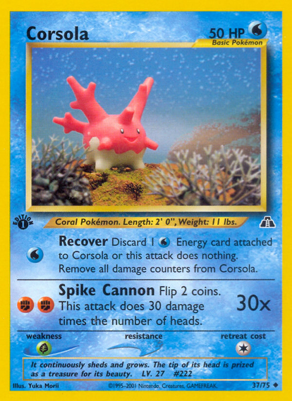 Corsola (37/75) [Neo Discovery 1st Edition] | Event Horizon Hobbies CA