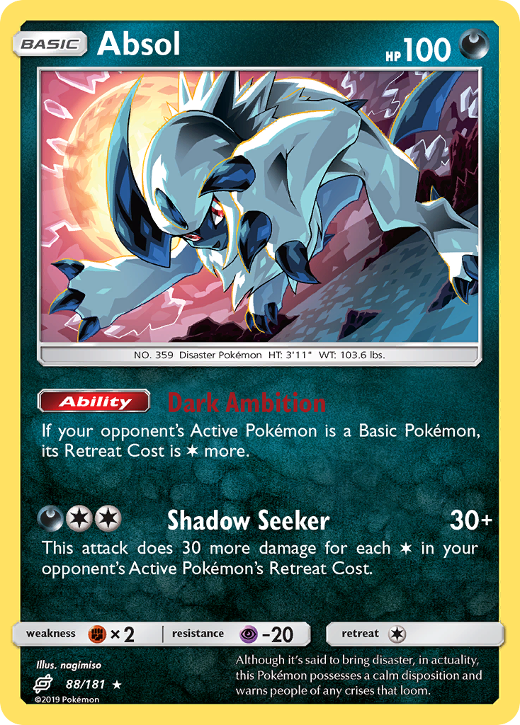 Absol (88/181) [Sun & Moon: Team Up] | Event Horizon Hobbies CA