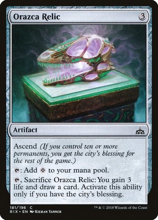 Orazca Relic [Rivals of Ixalan] | Event Horizon Hobbies CA