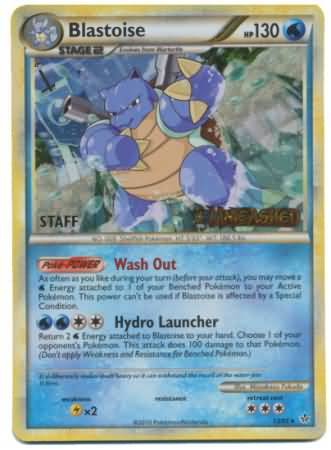 Blastoise (13/95) (Staff Prerelease Promo) [HeartGold & SoulSilver: Black Star Promos] | Event Horizon Hobbies CA