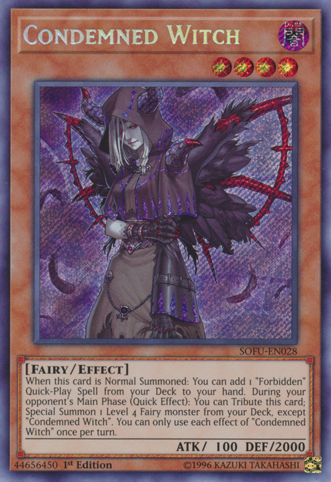 Condemned Witch [SOFU-EN028] Secret Rare | Event Horizon Hobbies CA