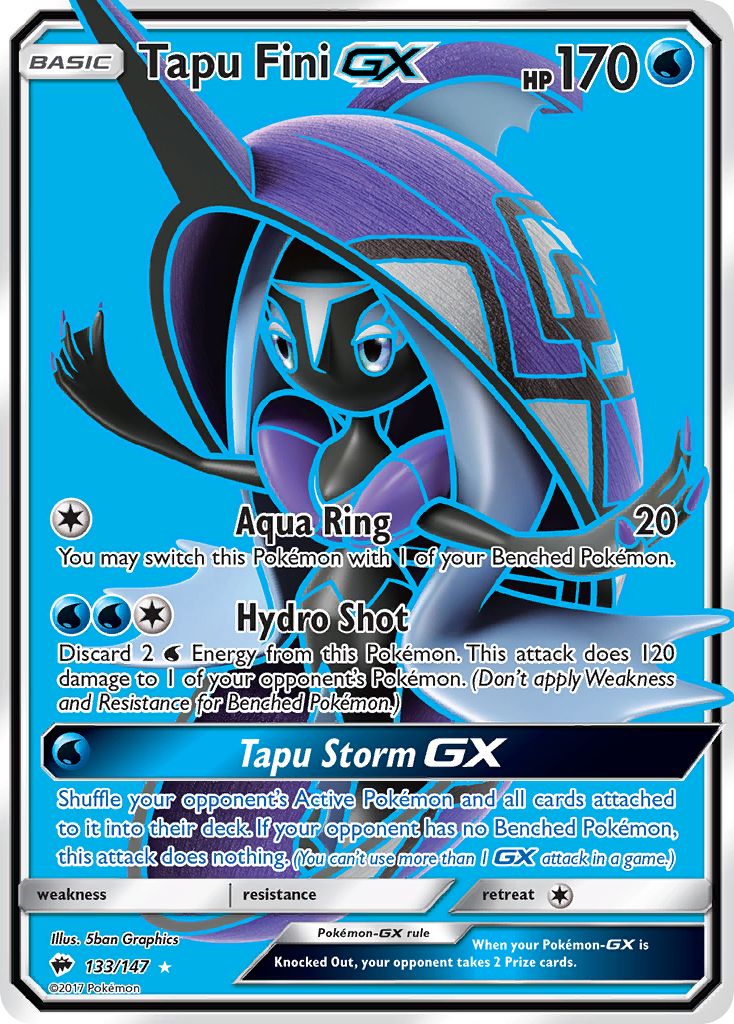 Tapu Fini GX (133/147) [Sun & Moon: Burning Shadows] | Event Horizon Hobbies CA