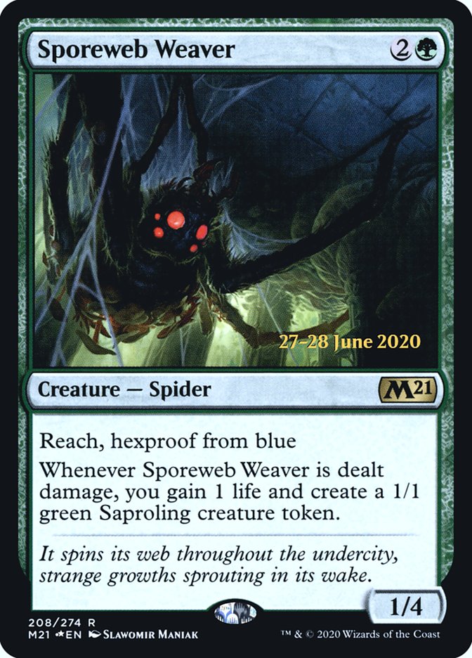 Sporeweb Weaver  [Core Set 2021 Prerelease Promos]