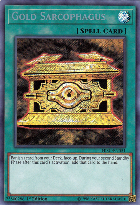 Gold Sarcophagus [HISU-EN051] Secret Rare | Event Horizon Hobbies CA