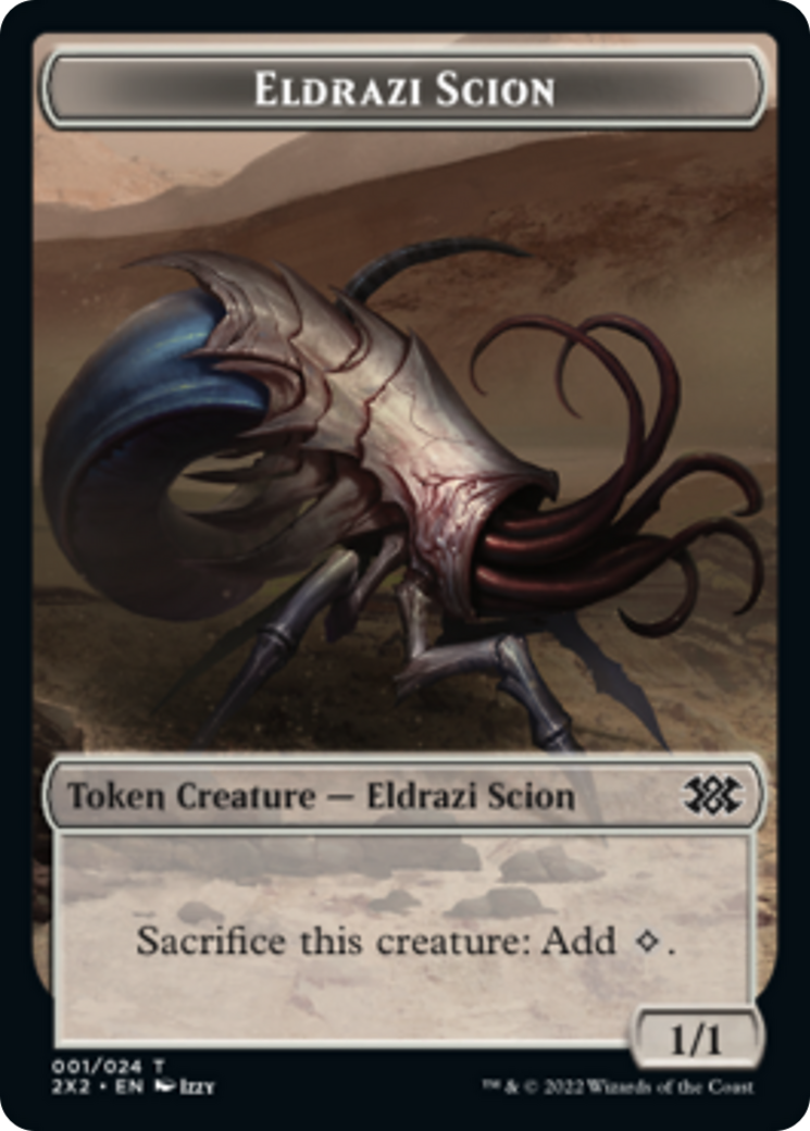 Cat Dragon // Eldrazi Scion Double-sided Token [Double Masters 2022 Tokens] | Event Horizon Hobbies CA