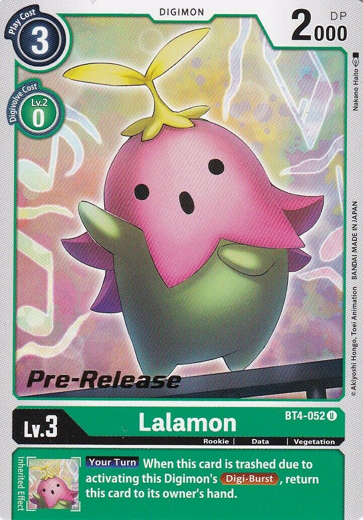 Lalamon [BT4-052] [Great Legend Pre-Release Promos] | Event Horizon Hobbies CA