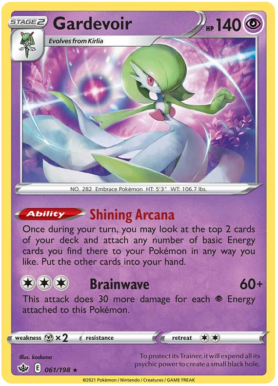 Gardevoir (061/198) (Theme Deck Exclusive) [Sword & Shield: Chilling Reign] | Event Horizon Hobbies CA