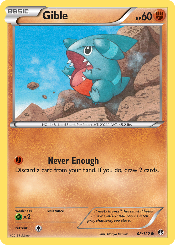 Gible (68/122) [XY: BREAKpoint] | Event Horizon Hobbies CA