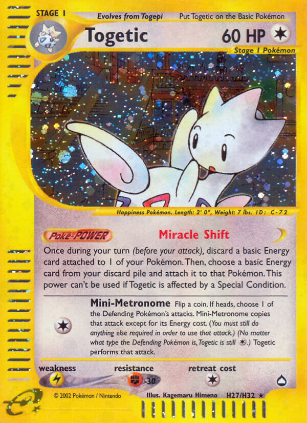 Togetic (H27/H32) [Aquapolis] | Event Horizon Hobbies CA