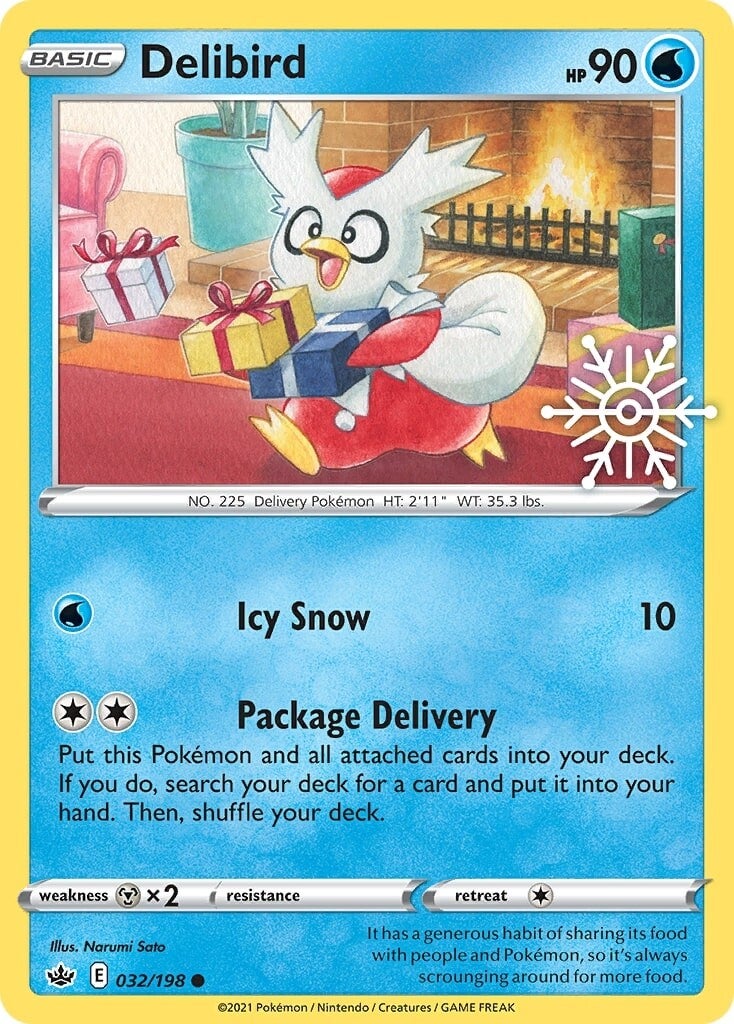 Delibird (032/198) (Holiday Calendar) [Sword & Shield: Chilling Reign] | Event Horizon Hobbies CA