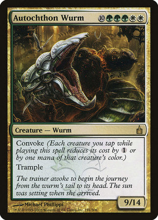 Autochthon Wurm [Ravnica: City of Guilds] | Event Horizon Hobbies CA