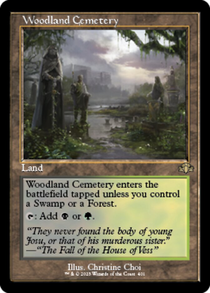 Woodland Cemetery (Retro) [Dominaria Remastered] | Event Horizon Hobbies CA