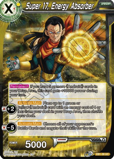 Super 17, Energy Absorber (EB1-039) [Battle Evolution Booster] | Event Horizon Hobbies CA