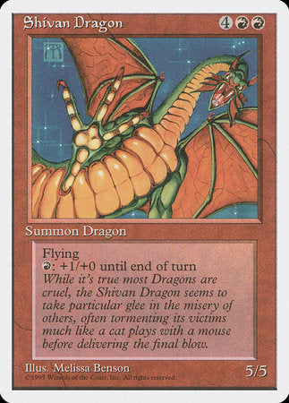 Shivan Dragon [Fourth Edition] | Event Horizon Hobbies CA