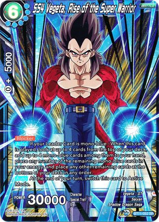 SS4 Vegeta, Rise of the Super Warrior (BT11-052) [Vermilion Bloodline 2nd Edition] | Event Horizon Hobbies CA