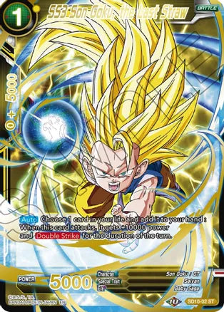 SS3 Son Goku, the Last Straw (Gold Stamped) (SD10-02) [Mythic Booster] | Event Horizon Hobbies CA