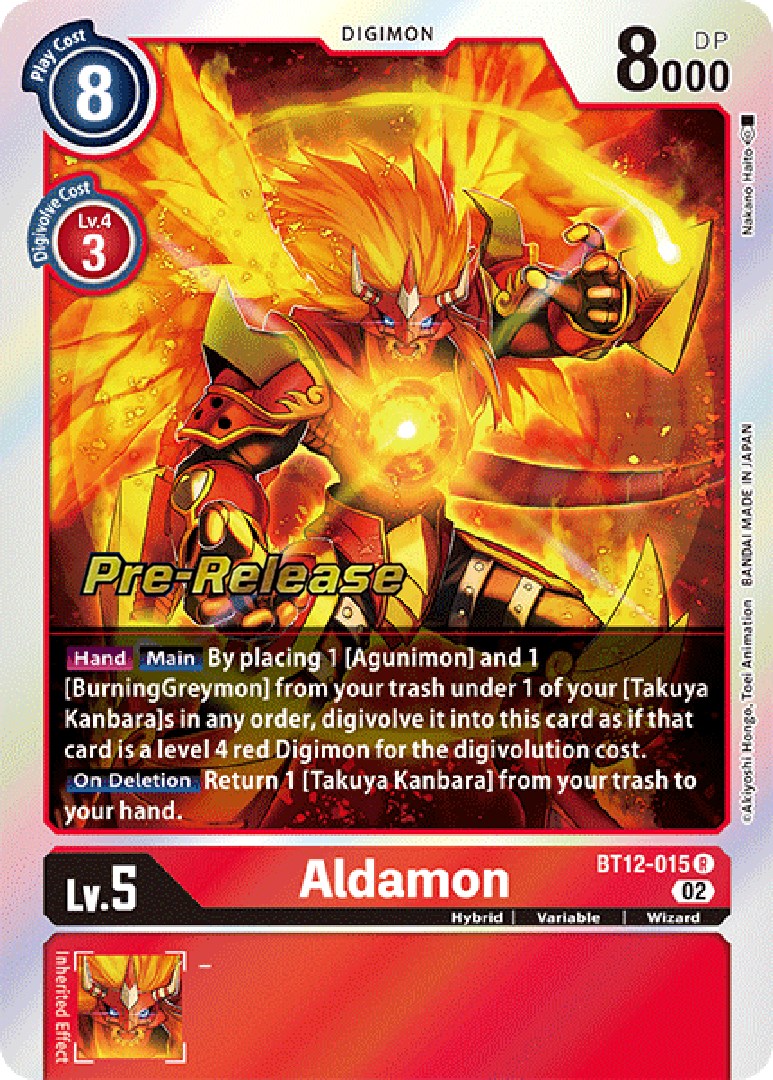 Aldamon [BT12-015] [Across Time Pre-Release Cards] | Event Horizon Hobbies CA