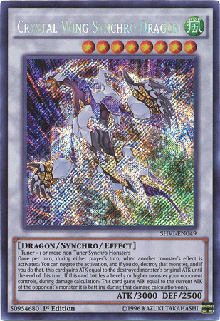 Crystal Wing Synchro Dragon [SHVI-EN049] Secret Rare | Event Horizon Hobbies CA