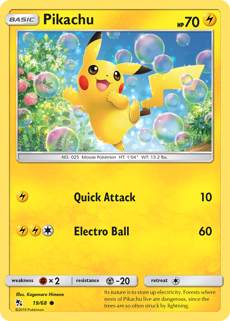 Pikachu (19/68) [Sun & Moon: Hidden Fates] | Event Horizon Hobbies CA