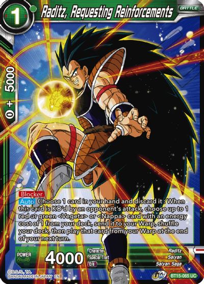 Raditz, Requesting Reinforcements (BT15-065) [Saiyan Showdown] | Event Horizon Hobbies CA