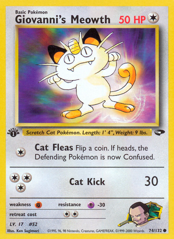 Giovanni's Meowth (74/132) [Gym Challenge 1st Edition] | Event Horizon Hobbies CA