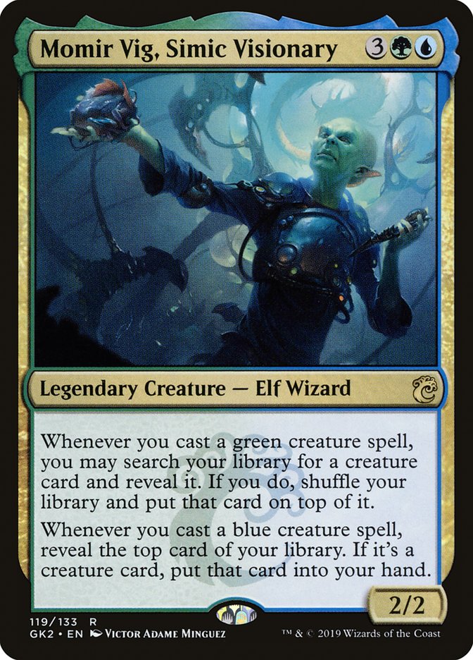 Momir Vig, Simic Visionary [Ravnica Allegiance Guild Kit] | Event Horizon Hobbies CA