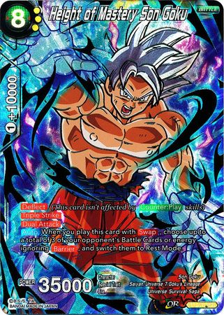 Height of Mastery Son Goku (SPR) (BT4-075) [Colossal Warfare] | Event Horizon Hobbies CA