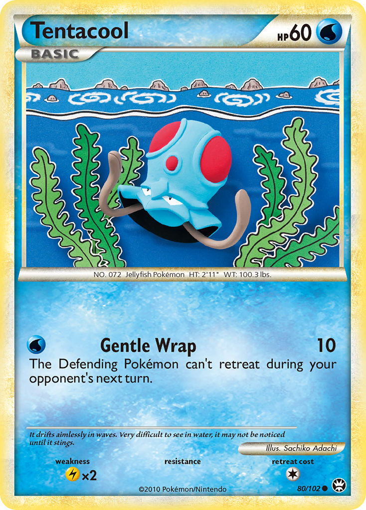 Tentacool (80/102) [HeartGold & SoulSilver: Triumphant] | Event Horizon Hobbies CA