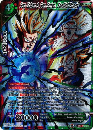 Son Gohan & Son Goten, Familial Bonds (SPR) (BT7-113) [Assault of the Saiyans] | Event Horizon Hobbies CA