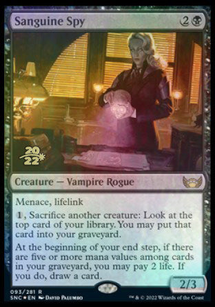 Sanguine Spy [Streets of New Capenna Prerelease Promos] | Event Horizon Hobbies CA