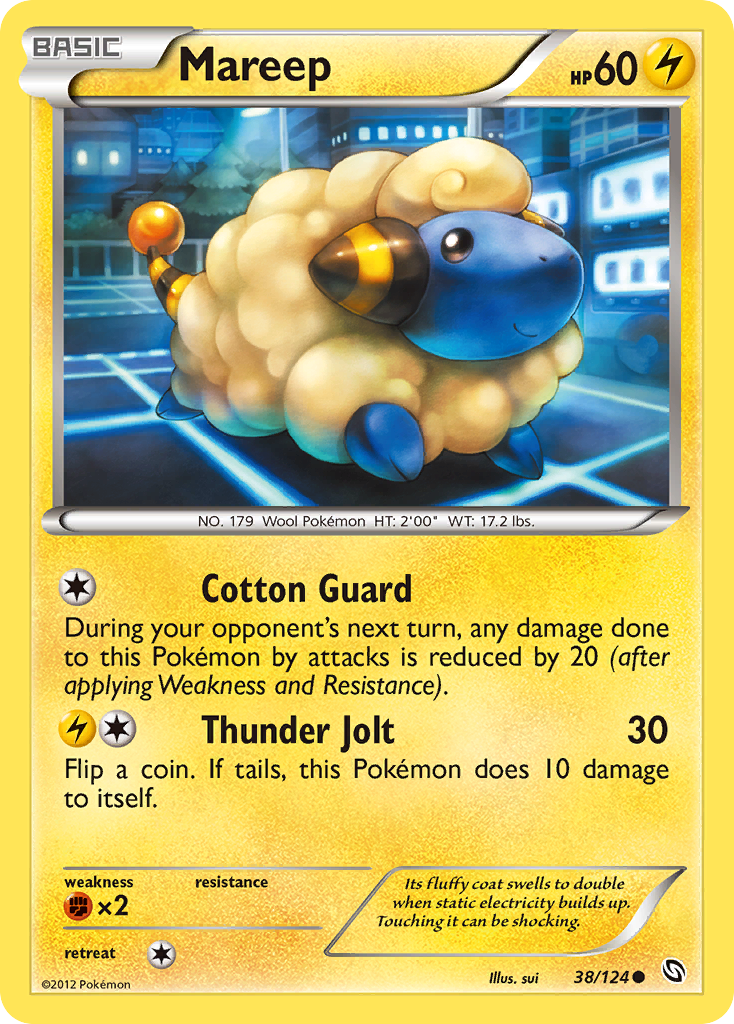 Mareep (38/124) [Black & White: Dragons Exalted] | Event Horizon Hobbies CA