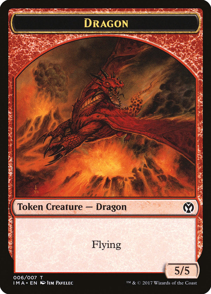 Dragon (006/007) [Iconic Masters Tokens] | Event Horizon Hobbies CA