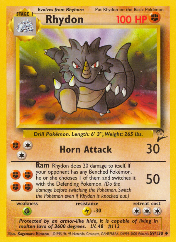 Rhydon (59/130) [Base Set 2] | Event Horizon Hobbies CA