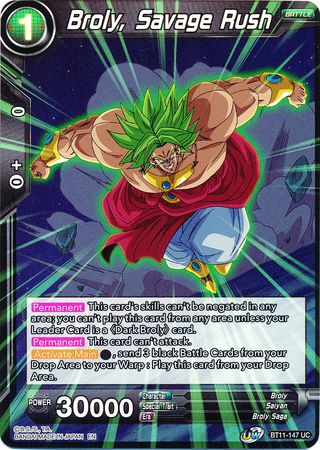 Broly, Savage Rush (BT11-147) [Vermilion Bloodline 2nd Edition] | Event Horizon Hobbies CA