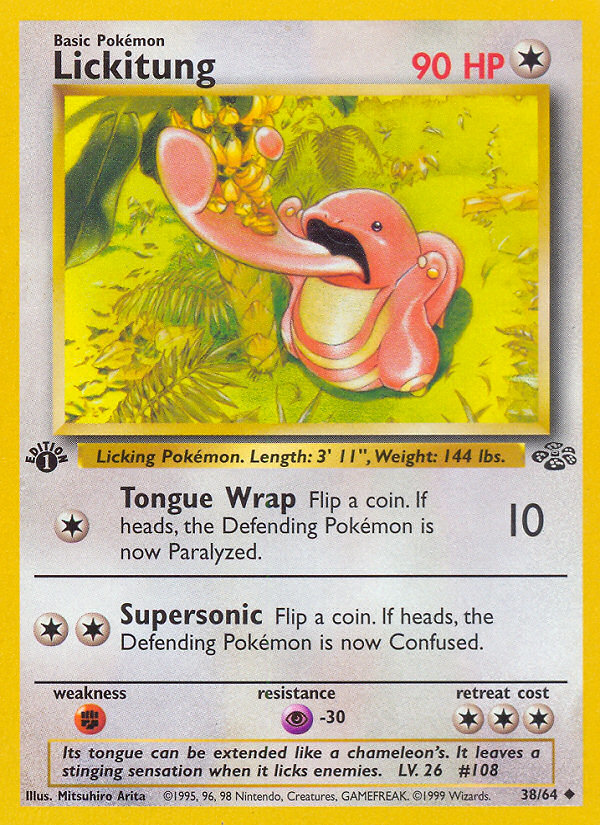 Lickitung (38/64) [Jungle 1st Edition] | Event Horizon Hobbies CA