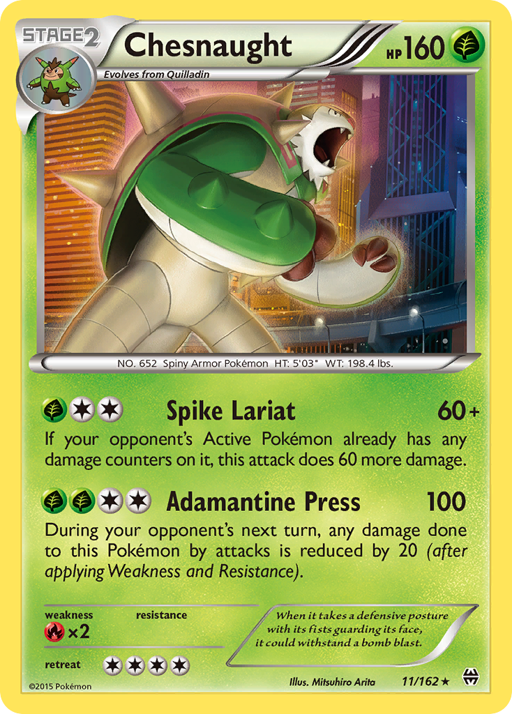 Chesnaught (11/162) [XY: BREAKthrough] | Event Horizon Hobbies CA