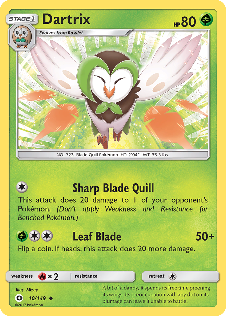 Dartrix (10/149) [Sun & Moon: Base Set] | Event Horizon Hobbies CA