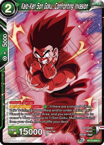 Kaio-Ken Son Goku, Confronting Invasion (BT15-068) [Saiyan Showdown] | Event Horizon Hobbies CA