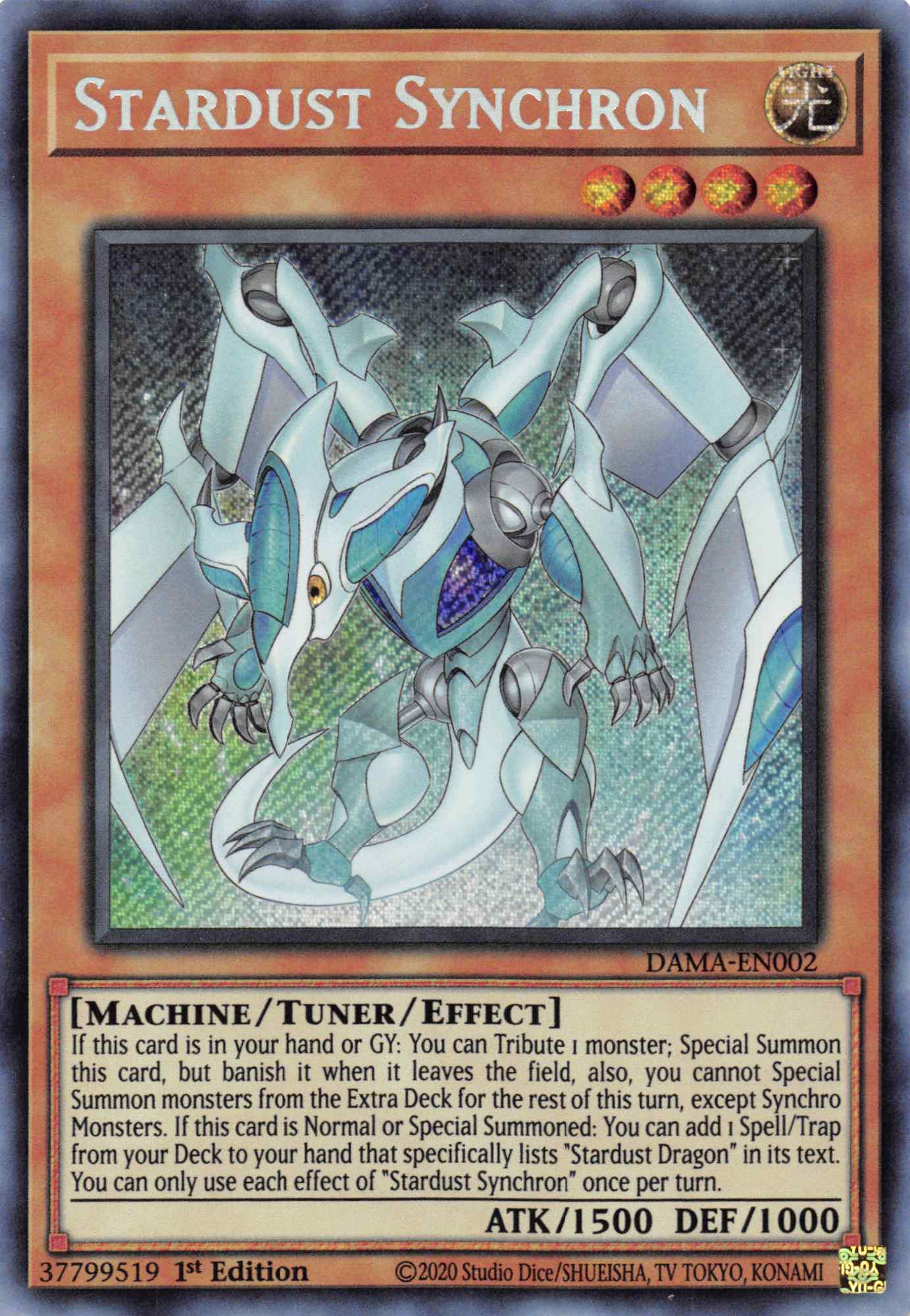 Stardust Synchron [DAMA-EN002] Secret Rare | Event Horizon Hobbies CA