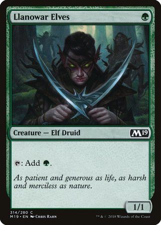 Llanowar Elves [Core Set 2019] | Event Horizon Hobbies CA