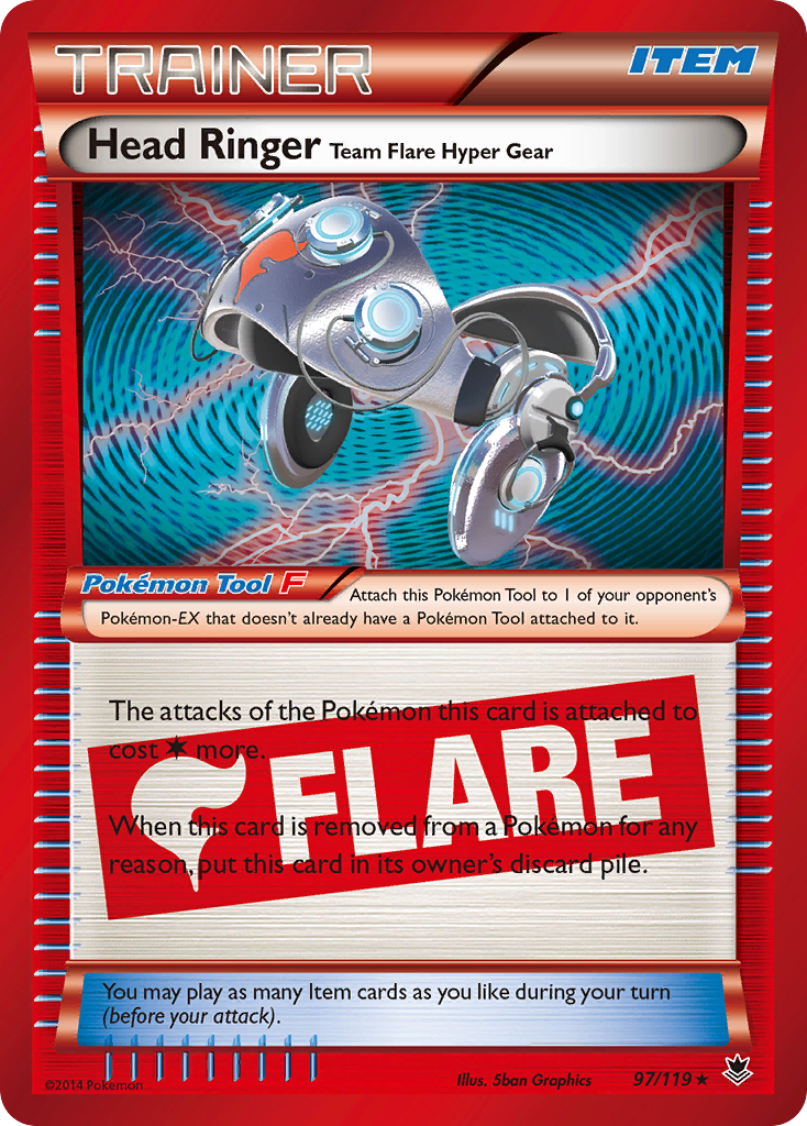 Head Ringer Team Flare Hyper Gear (97/119) [XY: Phantom Forces] | Event Horizon Hobbies CA