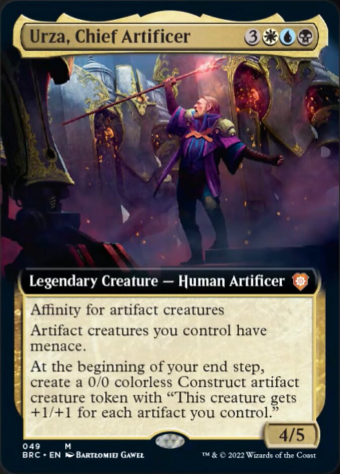 Urza, Chief Artificer (Extended Art) [The Brothers' War Commander] | Event Horizon Hobbies CA