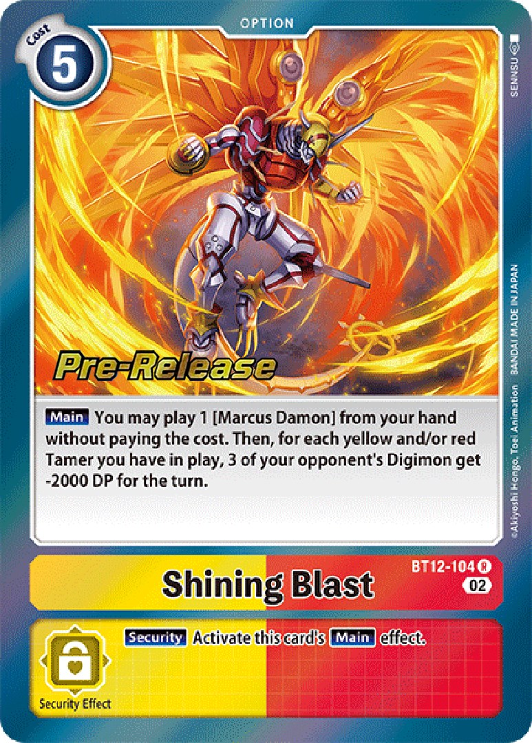 Shining Blast [BT12-104] [Across Time Pre-Release Cards] | Event Horizon Hobbies CA