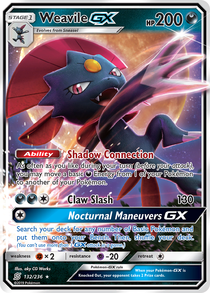 Weavile GX (132/236) [Sun & Moon: Unified Minds] | Event Horizon Hobbies CA