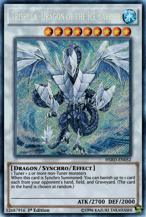 Trishula, Dragon of the Ice Barrier [HSRD-EN052] Secret Rare | Event Horizon Hobbies CA