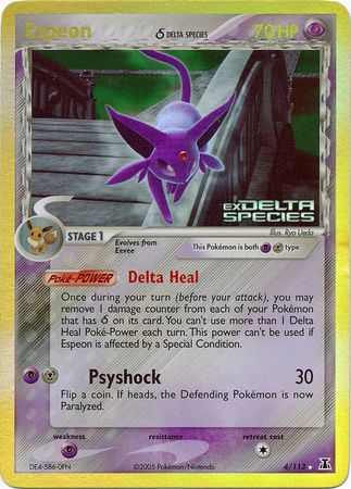 Espeon (4/113) (Delta Species) (Stamped) [EX: Delta Species] | Event Horizon Hobbies CA